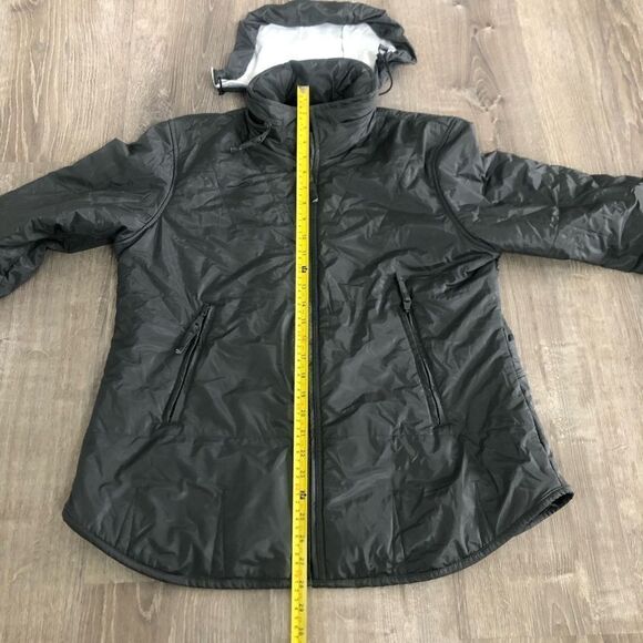 Selene Sport Gray Hooded Long Sleeve Rain Jacket Women's Size Medium See Photos - Picture 9 of 11